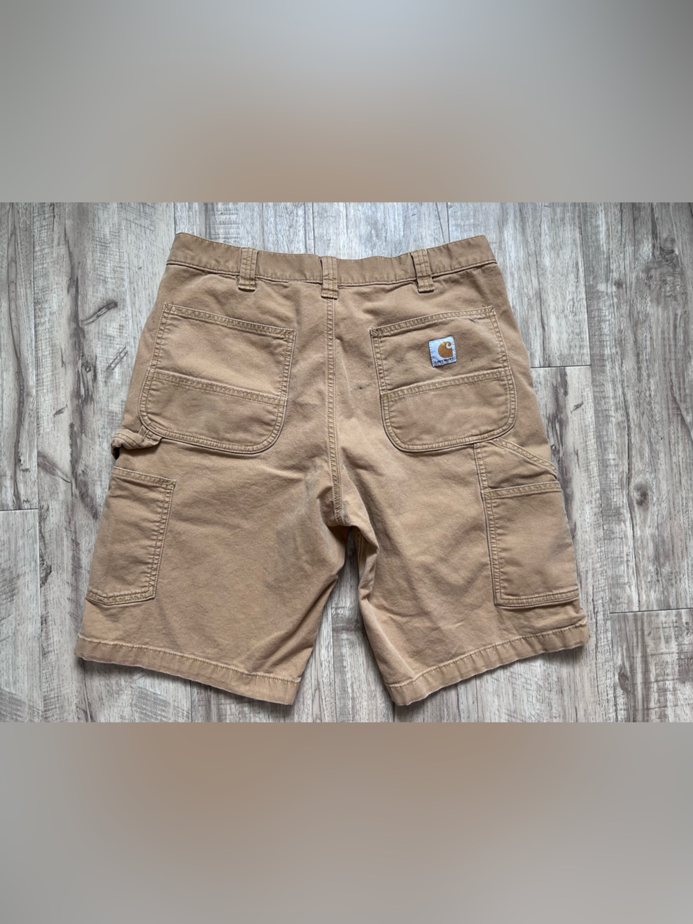 Carhartt Men’s Rugged flex relaxed fit Cargo Shorts tan Brown workwear casual